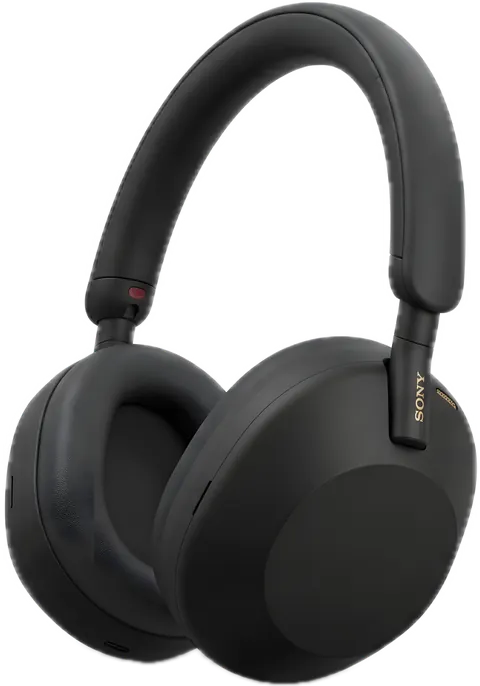 Black Sony WH-1000XM5 headphones